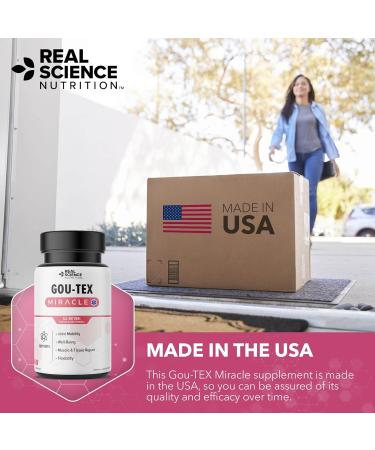 Real Science Nutrition Offers Gou-Tex Miracle Helping Symptoms Such as Stiff and Swollen Joints Discomfort and Redness Limited Range of Motion - Buy Online on GoSupps.com