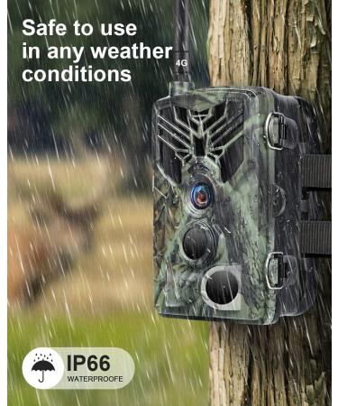 Radioind 4G MMS Wildlife Camera - 1080P IP65 Waterproof Night Vision 940nm IR LED Motion Detector No SIM Card Needed - Buy Online on GoSupps.com
