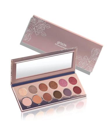 Girlactik The Essential Palette - 12 Color Eye Palette with Matte & Metallic Shades for International Shipping - Buy Online on GoSupps.com