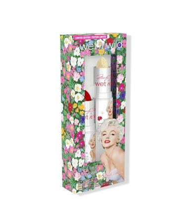 Buy Wet n Wild Marilyn Monroe Icon Lipstick & Balm Set | Moisturizing Red Lipstick & Glitter Balm | pH-Activated Formula International Shipping - Buy Online on GoSupps.com