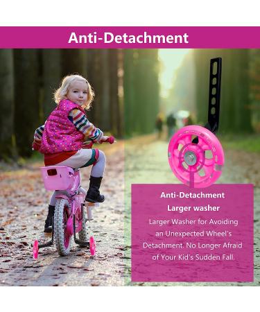 Flash Mute Big Wheel Pink Training Wheels for 12-20 inch Single Speed Bike - Buy Online on GoSupps.com