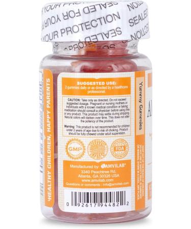 AMVILAB Amevit Kids Gummy Multivitamin Complete Daily Vitamins for Children with Essential Nutrients for Growth & Immunity Natural Fruit Flavor 30 Gummies - Buy Online on GoSupps.com
