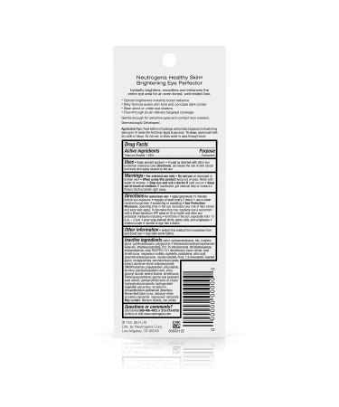 Neutrogena Brightening Eye Perfector & Concealer SPF 25 - Light 10.17 oz - Buy Online on GoSupps.com