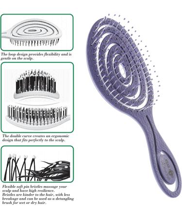 Head Jog 08 Berries Collection - Blueberry Infused Hairbrush - Buy Online on GoSupps.com