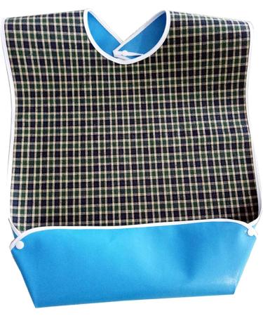 Adult Bibs for Eating | Feeding Bib Reusable with Crumb Catcher Stylish Adult Clothing Protectors for Women and Elderly Adults Senior Citizens Nursing Home Friendly Kumprohu Green - Buy Online on GoSupps.com