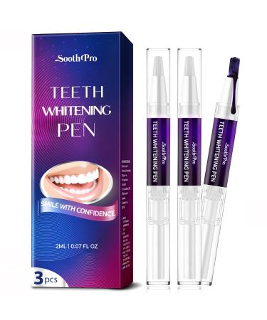 SoothPro Purple Teeth Whitening Gel: Tooth Stain Remover and Coffee Stain Remover 3PCS