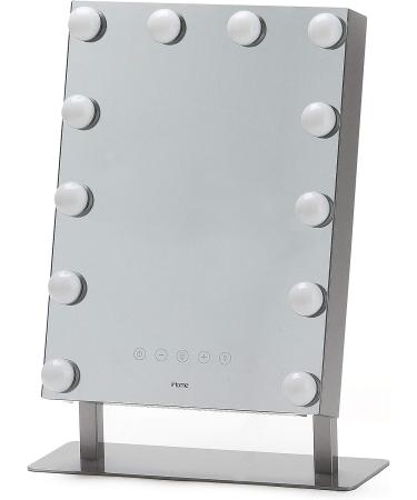 iHome Hollywood Vanity Mirror PRO with Bluetooth, Voice Control, USB Input & Speaker - 16x12 LED Makeup Mirror with Adjustable Lights & 10x Detail Mirror - Buy Online on GoSupps.com