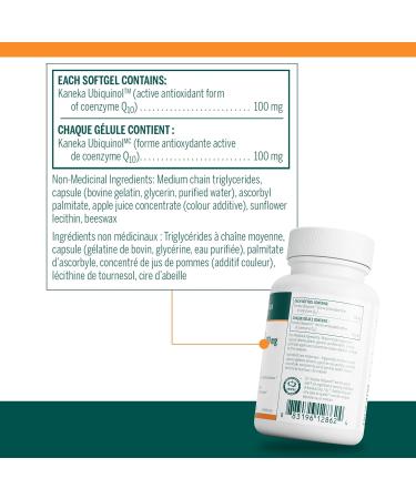 Genestra Brands - Ubiquinol 100mg - Provides Antioxidant Support - 30 Softgel Capsules - Buy Online on GoSupps.com
