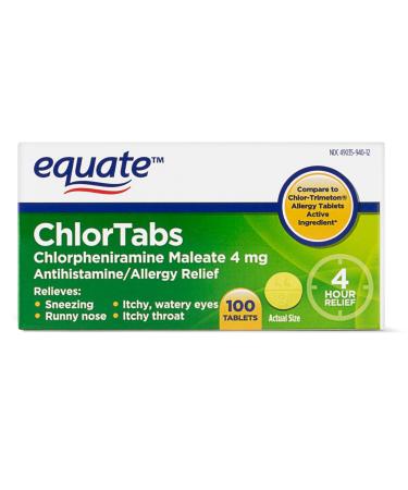 Equate: Chlortabs Tablets Antihistamine (300 ct) - Buy Online on GoSupps.com