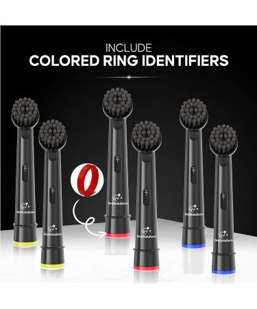 6-Pack Charcoal Replacement Heads for Oral B Electric Toothbrushes - Enhanced Teeth Whitening and Plaque Removal - Buy Online on GoSupps.com