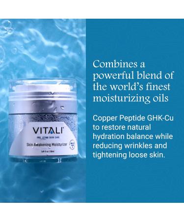Vitali Skin Awakening Moisturizer - Premium Anti-Aging Cream to Hydrate & Protect Skin from Wrinkles - 1.69 fl. oz - Buy Online on GoSupps.com