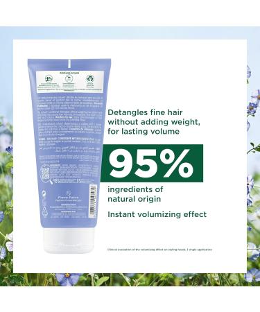 Klorane - Volume Conditioner with Organic Flax - Volume - Fine & flat hair - 200ml - Buy Online on GoSupps.com
