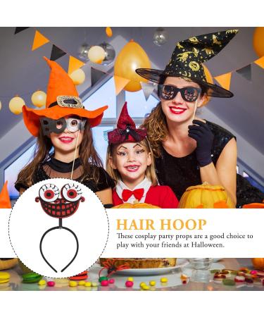 Big Mouth Eyeball Hairband Halloween Themed Headband Halloween Party Headpiece Halloween Witches Hat Headband for Halloween Costume Cosplay Party Favors - Buy Online on GoSupps.com