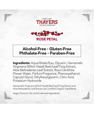 THAYERS Alcohol-Free Witch Hazel Toner with Aloe Vera - Rose Petal, 3 Fl Oz - Buy Online on GoSupps.com
