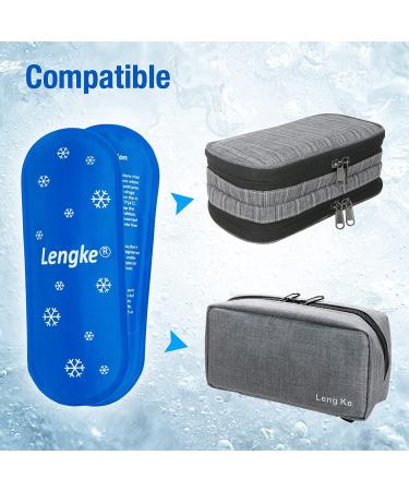 YOUSHARES Insulin Cooler Travel Case Ice Packs - Reusable & Suitable for Diabetic Insulin Storage(2 Packs) - Blue - Buy Online on GoSupps.com