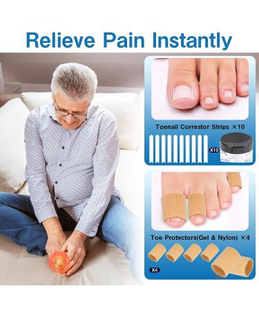 Ingrown Toenail Treatment Kit - 41 Pcs/Set with Professional Tools for Correcting Ingrown Toenails - Includes Corrector Patch, Strips, Podiatry Braces, and Nail Clipper - Buy Online on GoSupps.com