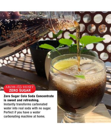 Aromhuset Zero Cola Soda Syrup Concentrate 500ml - Makes 12.5 Litres of Sugar-Free Soft Drink - Buy Online on GoSupps.com