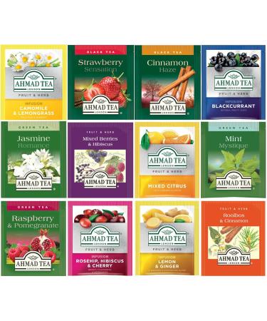 Ahmad Tea Tea Advent Calendar 2024 Tea Calendar 24 Different Tea Bags Christmas Calendar 2024 Black Green Fruit Herbal Tea 24 - Buy Online on GoSupps.com