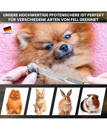 Future Fox Fur Scissors from Solingen - Made in Germany | Curved Pet Grooming Scissors with Micro-Toothing & Rounded Tip (10.5cm) - Buy Online on GoSupps.com