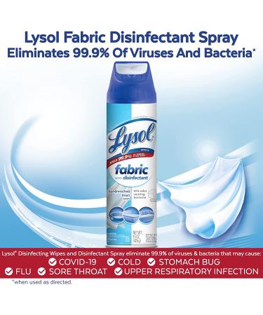 Lysol Fabric Disinfectant Spray | Sundrenched Linen | 15 FL. Oz | Sanitizing & Antibacterial Formula - Buy Online on GoSupps.com