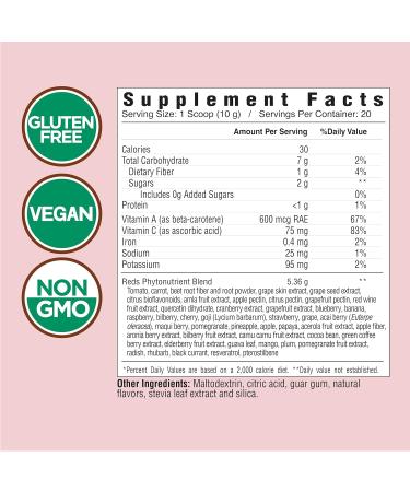 Country Farms Super Reds - Energizing Berry Polyphenol Superfood | 20 Servings - Buy Online on GoSupps.com