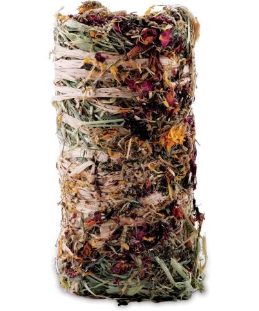 Living World Green Botanicals Hay Bale with Flowers 200 g (7 oz) - Buy Online on GoSupps.com