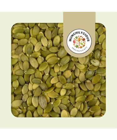 Organic Pumpkin Seeds 250g | Munchilycious Roasted & Peeled | Keto-Friendly Nut Snack for Muesli Smoothie Bowls & Porridge - Buy Online on GoSupps.com