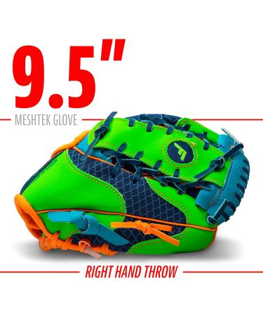 Shop Franklin Sports 9.5 Teeball Fielding Glove & Ball Set - Navy/Lime/Orange | International Shipping Available - Buy Online on GoSupps.com