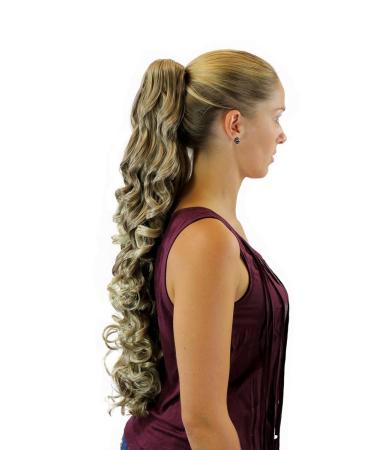 WIG ME UP JL-0059-18T88 Curly Long Hairpiece (70 cm) - Butterfly Clip Blonde Mix | International Shipping Available - Buy Online on GoSupps.com