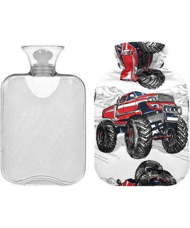 Hot Water Bottle with Cover - 2L Truck & Car Heating Pad for Neck & Shoulder Pain Relief - Buy Online on GoSupps.com