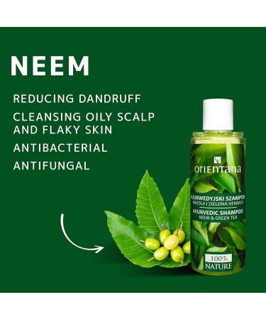 Orientana Neem & Green Tea Hair Shampoo | Natural Vegan Silicone & Sulfate-Free | 210ml | Hair Care for Loss Itching & Scales | Natural Cosmetics - Buy Online on GoSupps.com
