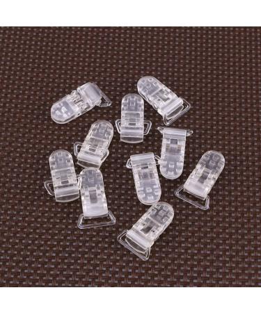 Buy SUPVOX 10Pcs Silicone Pacifier Chain Clips - Transparent Pacifier Holder for Babies & Children - Durable Safe & Stylish - Buy Online on GoSupps.com