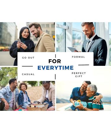 Premium Cotton Diabetic Dress Socks for Men - Super Soft & Extra Comfortable Dark Colors - Over the Calf 10-13 - Buy Online on GoSupps.com