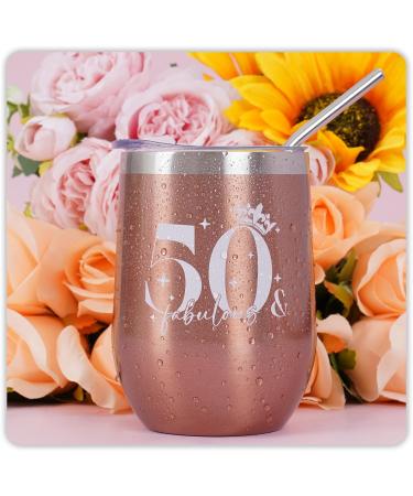50th Birthday Gifts for Women | MEIGBFR Funny & Fabulous Gift Ideas Basket for Grandma Wife Aunt Mom - Celebrate 50 Years - Buy Online on GoSupps.com