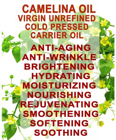 Botanical Beauty CAMELINA OIL 100% Pure Natural VIRGIN UNREFINED Cold-Pressed Carrier Oil 4 Fl oz 120 ml for Face Skin Body Hair Lip Nails. Rich in Vitamin E Omega 3 - Buy Online on GoSupps.com
