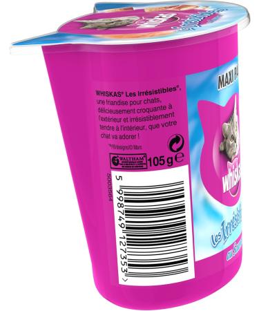 WHISKAS Les Irr sistibles Friandises au Saumon pour Chat - 105 g (Pack de 10) - Friandises Savoureuses pour Chats - Livraison Internationale - Buy Online on GoSupps.com