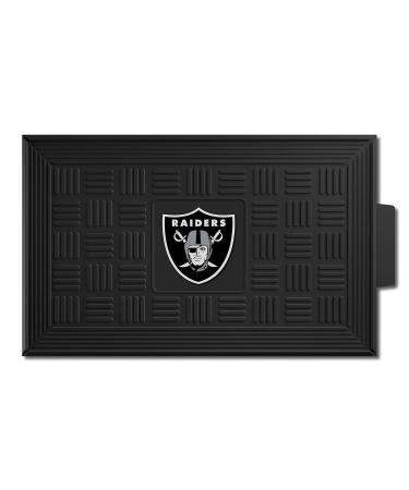 FANMATS NFL Unisex-Adult Medallion Door Mat Las Vegas Raiders 19.5" x 31.25" Oakland Raiders