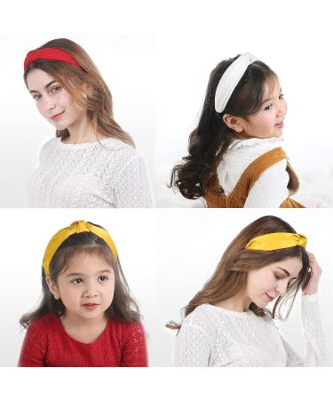 Funtopia 10-Piece Fashion Headbands for Women & Girls | Knotted Pearl Wide Top Knot Turban Hair Bands | Vintage Velvet & Leopard Print Hoops - Buy Online on GoSupps.com