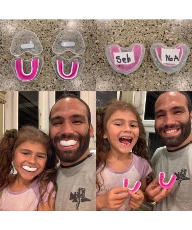 Oral Mart Sports Youth Mouth Guard for Kids (USA Flag & 3 Fangs & 15 Best Colors) | Youth Mouthguard (BPA Free) Football  MMA  Karate  Flag Football  Rugby  Boxing  BJJ  Hockey (/w Vented Case) (Youth  Strapless) Youth (Age 12 & Below) Pinky Lady - Buy Online on GoSupps.com