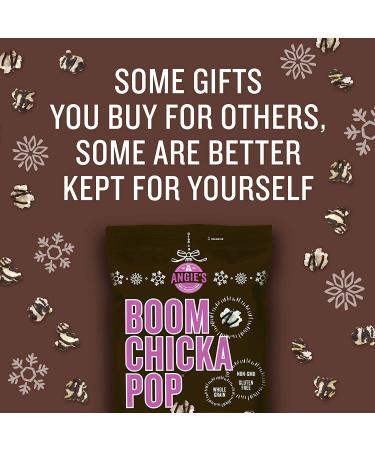Angie's BOOMCHICKAPOP Dark Chocolaty Drizzled Sea Salt Kettle Corn - 12 Pack (5.5 oz Bags) - Buy Online on GoSupps.com
