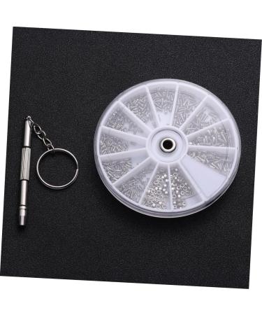 Gleavi 1200 STK Repair Screws for Sunglasses | Rustproof Tool Set - Silver - 2 Medium Screw Sizes for Household Use - Buy Online on GoSupps.com