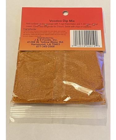 Cajun Country Voodoo Dip Mix 1oz Packet | No MSG | Makes 2.5 Cups of Dip - Buy Online on GoSupps.com