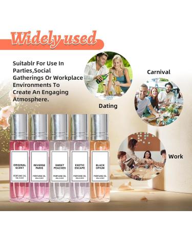 Pheromone Perfume Collection Pheromones Perfumes for Women Roll On Pheromone Perfume for Women Enhanced Scents Long-Lasting Portable (5PC) (3PACK-B) - Buy Online on GoSupps.com