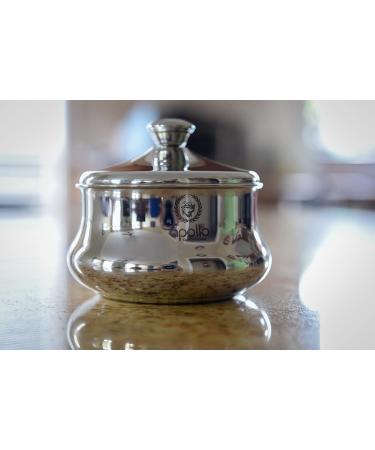 Apollo Stainless Steel Shaving Bowl with Lid - Elegant Addition to Wet Shaving Kit - Designed in the USA - Buy Online on GoSupps.com