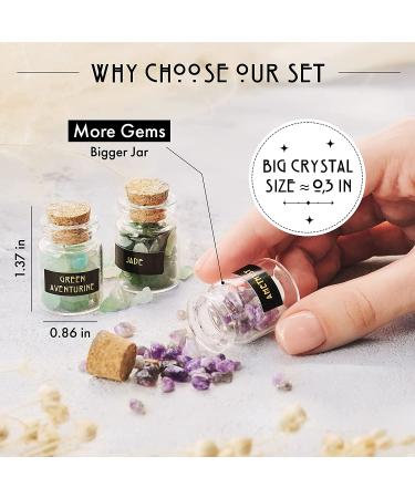 50 PCS Bulk Crystals for Witchcraft and Healing - Mini Crystal Sets for Spells and Supplies - Buy Online on GoSupps.com