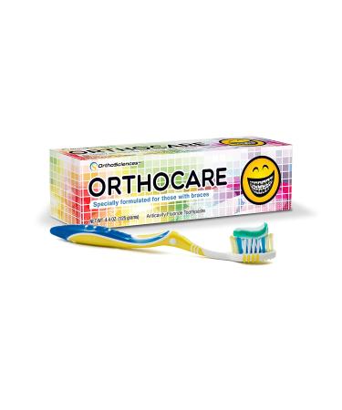 ORTHOCARE 4.4 oz Toothpaste for Orthodontic Braces - Freshen & Protect - Buy Online on GoSupps.com