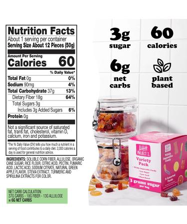 Project 7 Low Sugar Variety Pack (8 Pack) - Keto-Friendly & Vegan Gummies, 3g Sugar, 6g Net Carbs, Low Calorie Snacks - No Sugar Alcohols, No Artificial Sweeteners - Buy Online on GoSupps.com