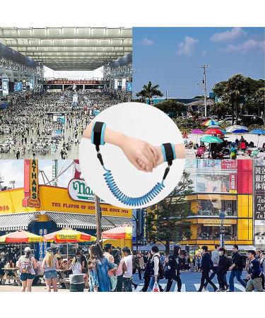 2 PCs Children's Leash - 2.5M Anti-Lost Wrist Belt for Outdoor Trips | 360 Rotation & Comfort (Blue) - Buy Online on GoSupps.com