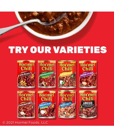 Hormel Chili with Beans 15 oz - Pack of 12 | Delicious Chili 12 Count - Buy Online on GoSupps.com