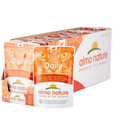Almo Nature Daily Cat food with chicken and beef sole feed for adults cats wet feed 30 pack (30 x 70 g) chicken and beef 70 g (30 pack)